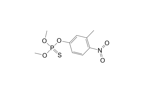 phosphorothioic acid, O,O-dimethyl O-4-nitro-m-tolyl ester