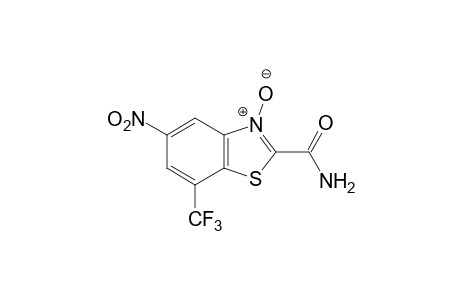 5-nitro-7-(trifluoromethyl)-2-benzothiazolecarboxamide, 3-oxide