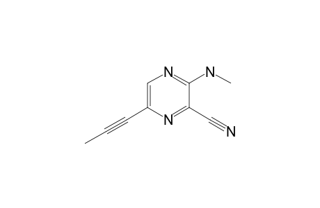 3-methylamino-6-prop-1-ynyl-pyrazinonitrile