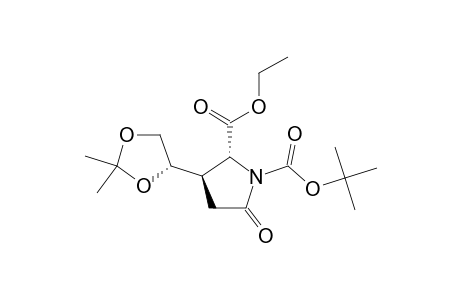 Ethyl (2R,3R)N-(tert-Butoxycarbonyl)-3-[(S)-2,2-dimethyl-1,3-dioxolan-4-yl]-5-oxopyrrolidine-2-carboxylate