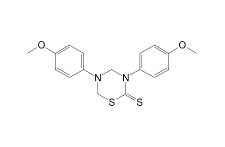 3,5-bis(p-methoxyphenyl)tetrahydro-2H-1,3,5-thiadiazine-2-thione