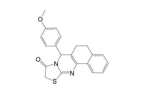 7-(4-Methoxyphenyl)-5,7-dihydro-6H-benzo[h][1,3]thiazolo[2,3-b]quinazolin-9(10H)-one