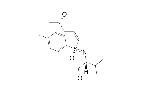 (-)-[SS,1Z,N(1S),4S]-N-[1-(HYDROXYMETHYL)-2-METHYLPROPYL]-1-(4-METHYLPHENYLSULFONIMIDOYL)-1-PENTENE-4-OL