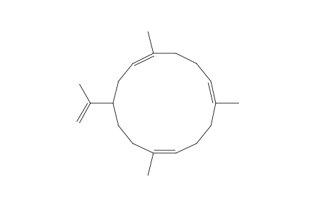 4,8,12-TRIMETHYL-1-(1-METHYLETHENYL)-3,7,11-CYCLOTETRADECATRIENE;CEMBRENE-A