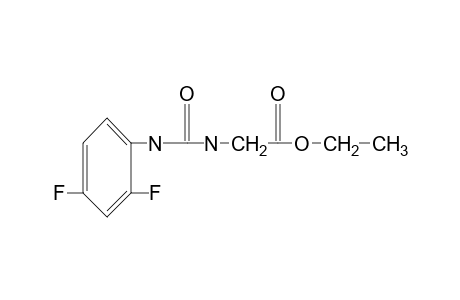 N-[(2,4-difluorophenyl)carbamoyl]glycine, ethyl ester