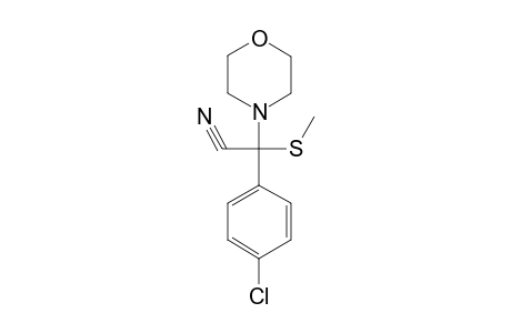 alpha-(p-CHLOROPHENYL)-alpha-(METHYLTHIO)-4-MORPHOLINEACETONITRILE