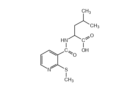 N-[2-(methylthio)nicotinoyl]leucine