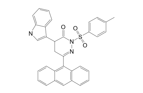 6-ANTHRACEN-9-YL-4-(1H-INDOL-3-YL)-2-(TOLUENE-4-SULFONYL)-4,5-DIHYDRO-2H-PYRIDAZIN-3-ONE