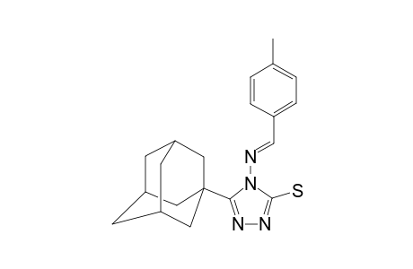 5-(1-ADAMANTYL)-4-(4-METHYLBENZYLIDENEAMINO)-3-MERCAPTO-1,2,4-TRIAZOLE