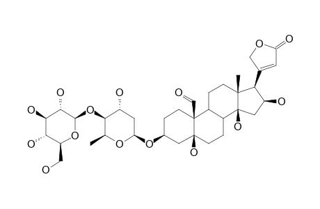 CHEIRANTHOSIDE-I;STROPHADOGENIN-3-O-BETA-GLUCOPYRANOSYL-(1->4)-BETA-BOIVIOPYRANOSIDE