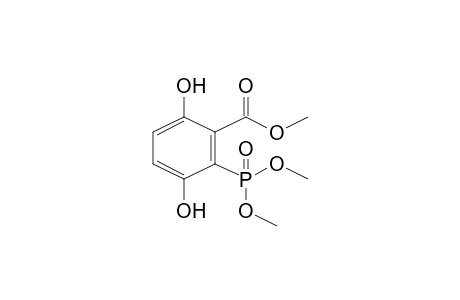 Benzoic acid, 2-(dimethoxyphosphinyl)-3,6-dihydroxy-, methyl ester