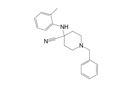 1-benzyl-4-(o-toluidino)isonipecotonitrile