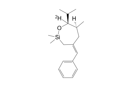 (Z)-SYN-2,2,6-TRIMETHYL-4-BENZYLIDEN-7-DEUTERO-7-ISOPROPYL-1,2-OXASILEPANE