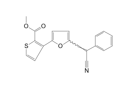 3-[5-(beta-CYANOSTYRYL)-2-FURYL]-2-THIOPHENECARBOXYLIC ACID, METHYL ESTER