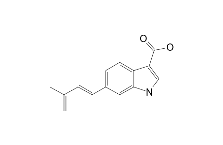 TMC-205;(E)-6-(3-METHYL-1,3-BUTADIENYL)-1H-INDOLE-3-CARBOXYLIC-ACID