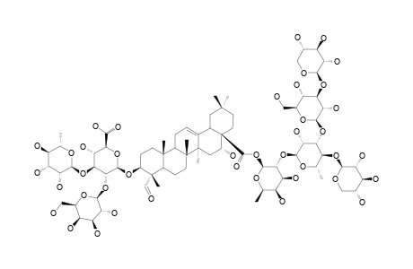 MOMORDICA-SAPONIN-II;3-O-BETA-[GALACTOPYRANOSYL-(1->2)-[RHAMNOPYRANOSYL-(1->3)]-GLUCURONOPYRANOSYL]-QUILLAIC-ACID-28-O-[XYLOPYRANOSYL-(1->3)-GLUC