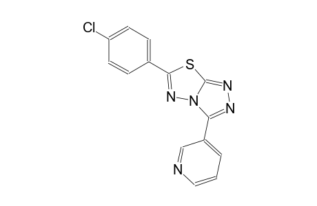 6-(4-chlorophenyl)-3-(3-pyridinyl)[1,2,4]triazolo[3,4-b][1,3,4]thiadiazole