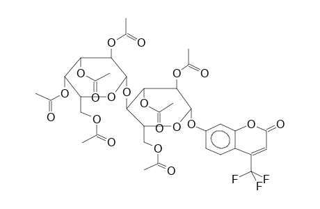 4-TRIFLUOROMETHYLUMBELLIFERYL HEPTA-O-ACETYL-BETA-LACTOSIDE