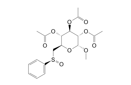 METHYL-2,3,4-TRI-O-ACETYL-6-DEOXY-(6R)-PHENYLSULFINYL-ALPHA-D-GLUCOPYRANOSIDE