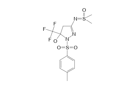 5-HYDROXY-3-(S,S-DIMETHYLSULFOXIMIDO)-5-TRIFLUOROMETHYL)-4,5-DIHYDRO-1H-1-(PARA-TOSYLPYRAZOLE)