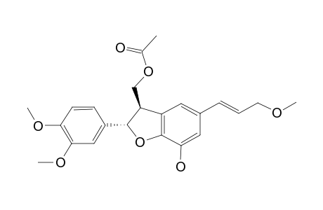 (-)-TRANS-9-ACETYL-4,9'-DI-O-METHYL-3'-DE-O-METHYLDEHYDRODICONIFERYL-ALCOHOL