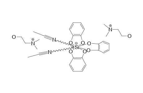 DI-[(2-HYDROXYETHYL)-DIMETHYLAMMONIUM]-TRIS-[BENZENE-1,2-DIOLATO-(2-)]-SILICATE-DIACETONITRILE