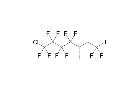 1-Chloranyl-1,1,2,2,3,3,4,4,7,7-decakis(fluoranyl)-5,7-bis(iodanyl)heptane