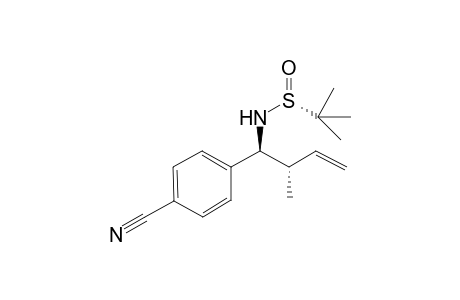 (1S,2S,RS)-N-tert-Butanesulfinyl-1-(4-cyanophenyl)-2-methylbut-3-en-1-amine