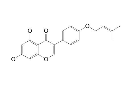 4'-GAMMA,GAMMA-DIMETHYLALLYLOXY-5,7-DIHYDROXYISOFLAVONE