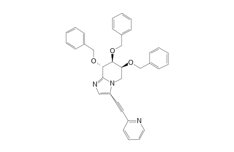 (6S,7S,8S)-6,7,8-TRIS-(BENZYLOXY)-3-(PYRIDIN-2-YLETHYNYL)-5,6,7,8-TETRAHYDROIMIDAZO-[1,2-A]-PYRIDINE