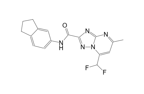 7-(difluoromethyl)-N-(2,3-dihydro-1H-inden-5-yl)-5-methyl[1,2,4]triazolo[1,5-a]pyrimidine-2-carboxamide