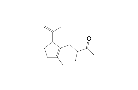 2-Butanone, 4-(5-isopropenyl-2-methyl-1-cyclopenten-1-yl)-3-methyl-