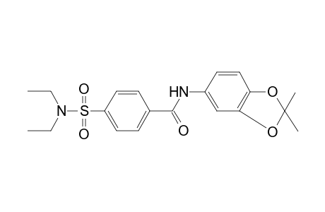 benzamide, 4-[(diethylamino)sulfonyl]-N-(2,2-dimethyl-1,3-benzodioxol-5-yl)-