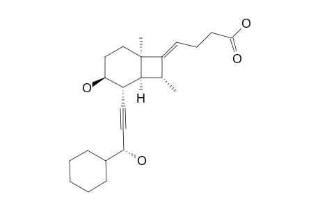 (E)-(3'S,1S,2S,3R,6S)-4-[2-(3'-HYDROXY-3'-CYClOHEXYLPROP-1'-YNYL]-3-HYDROXY-6-METHYL-8-EXO-METHYLBICYClO-[4.2.0]-OCT-7-YLIDENE]-BUTANOIC-ACID