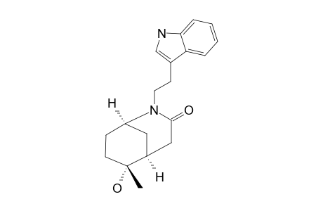 2-[3-(INDOLYL)-ETHYL]-6-ACETOXY-6-METHYL-2-AZABICYCLO-[3.3.1]-NONAN-3-ONE