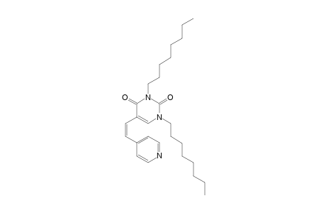 1,3-DIOCTYL-5-[(Z)-2-(4-PYRIDINYL)-ETHENYL]-URACIL