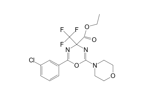 Ethyl 2-(3-chlorophenyl)-6-morpholino-4-(trifluoromethyl)-4H-1,3,5-oxadiazine-4-carboxylate