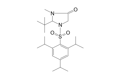 2-t-Butyl-3-methyl-1-(2,4,6-triisopropyl-benzenesulfonyl)-imidazolidin-4-one