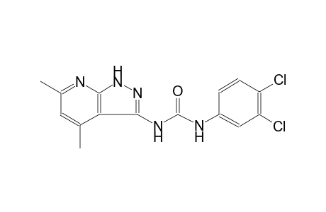 urea, N-(3,4-dichlorophenyl)-N'-(4,6-dimethyl-1H-pyrazolo[3,4-b]pyridin-3-yl)-