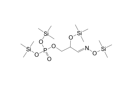 Phosphoric acid, bis(trimethylsilyl) 2-[(trimethylsilyl)oxy]-3-[[(trimethylsilyl)oxy]imino]propyl ester, (.+-.)-