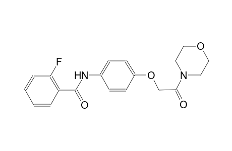 2-fluoro-N-{4-[2-(4-morpholinyl)-2-oxoethoxy]phenyl}benzamide