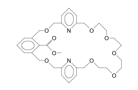 39-Carbomethoxy-3,11,19,22,25,28,31-heptaoxa-37,38-diaza-tetracyclo(31.3.1.1/5,9/.1/13,17/)hexatriacontanonaene