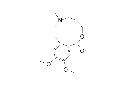 1,10,11-TRIMETHOXY-6-METHYL-3,4,5,6,7,8-HEXAHYDRO-1H-2,6-BENZOXAZECINE