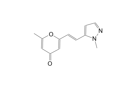 2-methyl-6-[(E)-2-(1-methyl-1H-pyrazol-5-yl)ethenyl]-4H-pyran-4-one