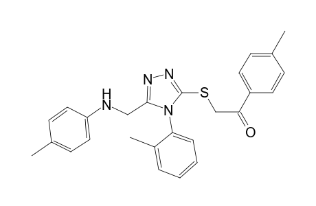 ethanone, 1-(4-methylphenyl)-2-[[4-(2-methylphenyl)-5-[[(4-methylphenyl)amino]methyl]-4H-1,2,4-triazol-3-yl]thio]-