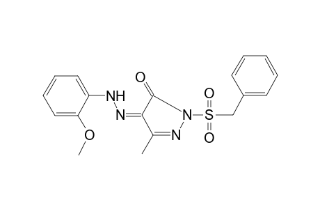 (4Z)-1-(benzylsulfonyl)-3-methyl-1H-pyrazole-4,5-dione 4-[(2-methoxyphenyl)hydrazone]