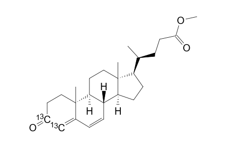 [3,4-(13)C(2)]-3-OXO-CHOLA-4,6-DIEN-24-OIC-ACID-METHYLESTER