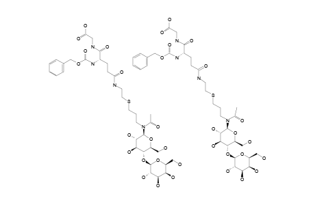 #29;[N-(1)-(BENZYLOXYCARBONYL)-N-(4)-[N-ACETYL-N-[3-THIO-(2-ACETAMIDOETHYL)]-PROPYL-[(BETA-D-GALACTOPYRANOSYL)-(1->4)-BETA-D-GLUCOPYRANOSYLAMINE]]-L-GLUTAMYL]-