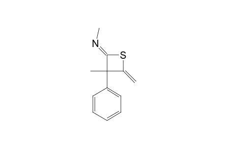 3-METHYL-4-METHYLENE-2-METHYLIMINO-3-PHENYLTHIETANE