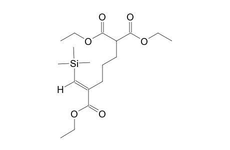 ETHYL-(E)-2-[4,4-(DIETHOXYCARBONYL)-BUTYL]-3-(TRIMETHYLSILYL)-PROP-2-ENOATE